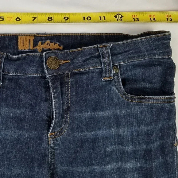 Kut From The Kloth Cropped BLue Denim Jeans Size 6 - Picture 2 of 11